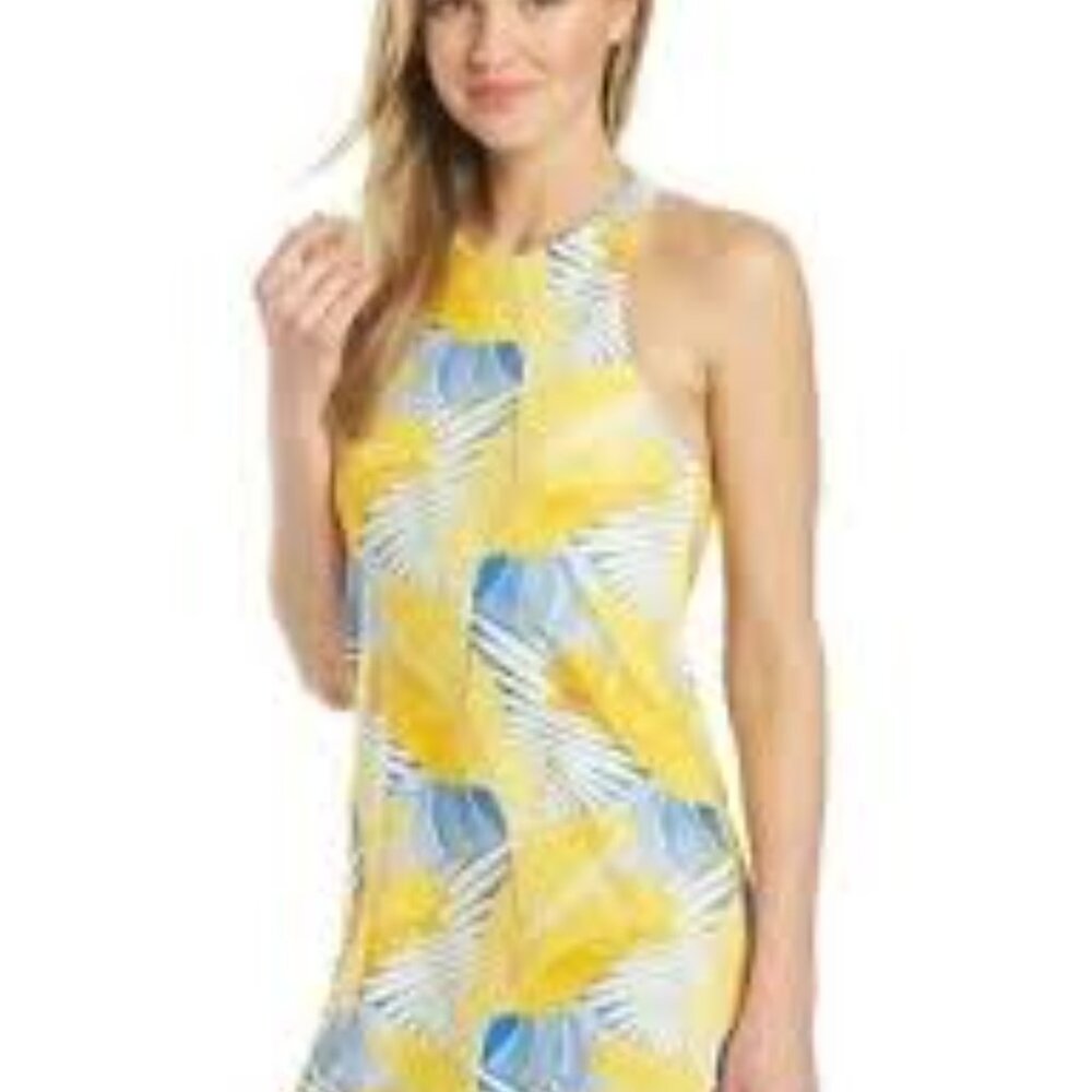 Carve Design Sanitas Dress Wahine Blue and Yellow - MD